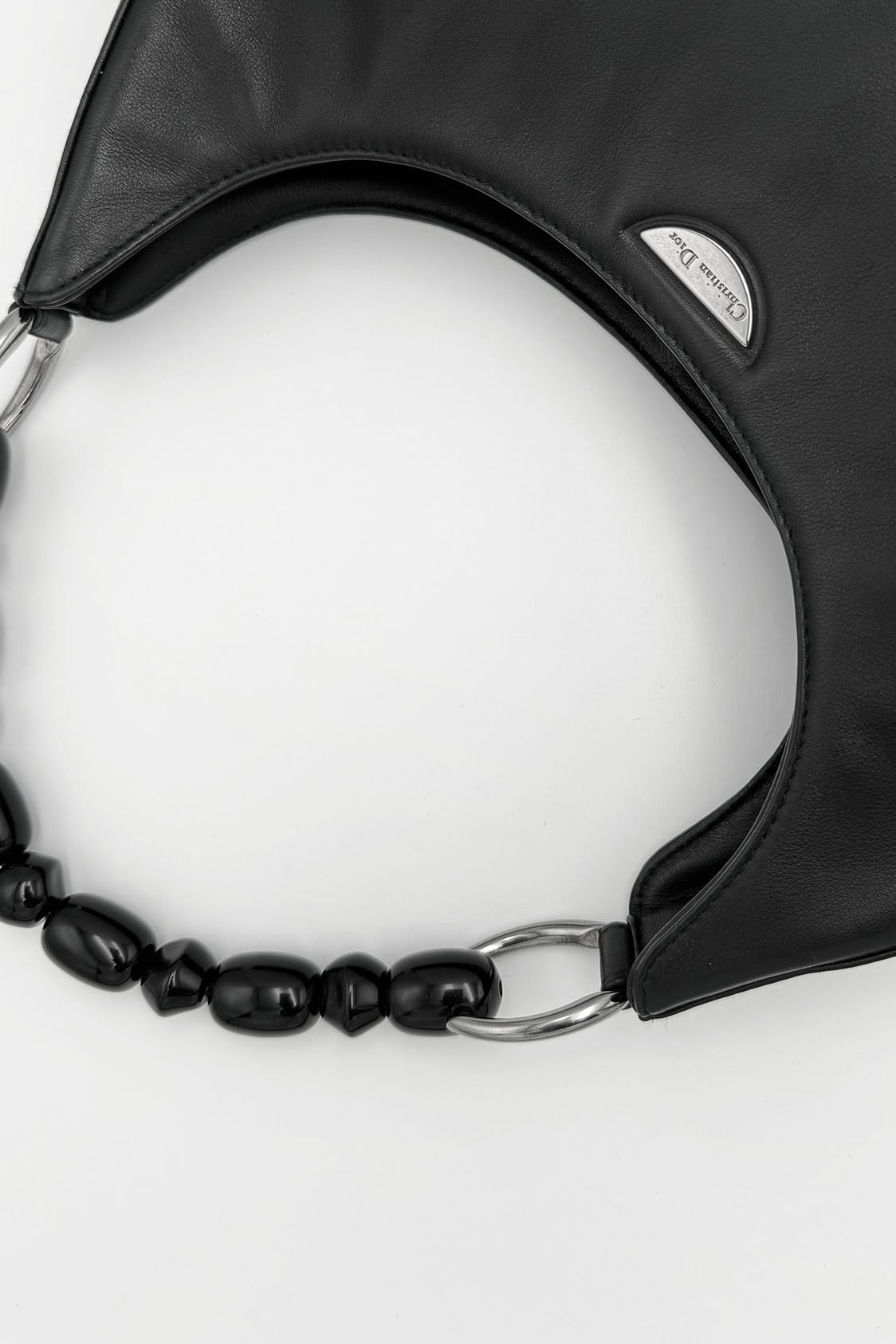 Dior Malice Pearl Leather Hobo - obrazek 4