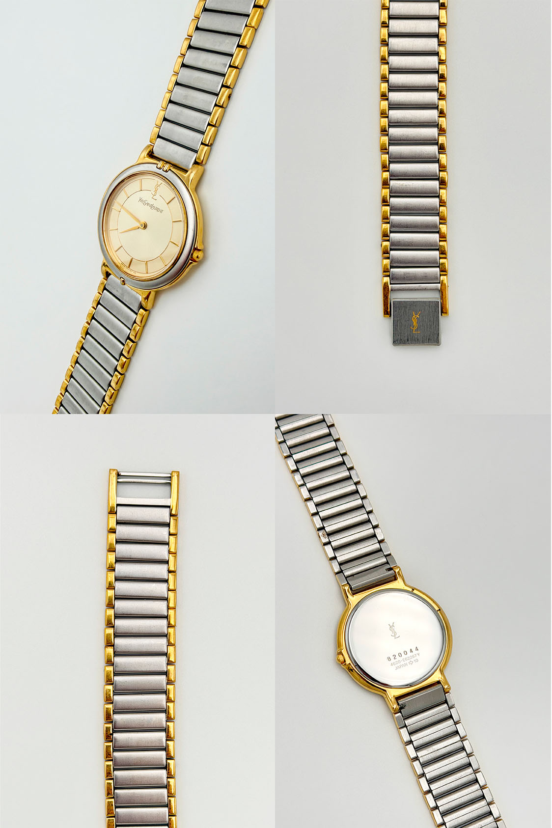 Zegarek YSL złota tarcza 30 mm - obrazek 4