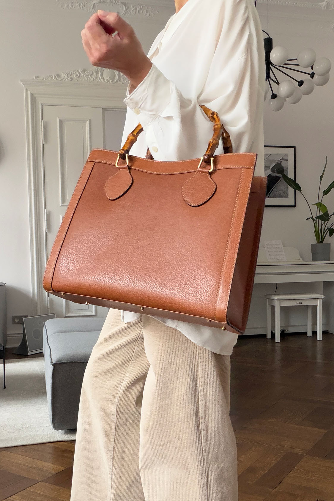 Gucci Diana Bamboo Tote - obrazek 2