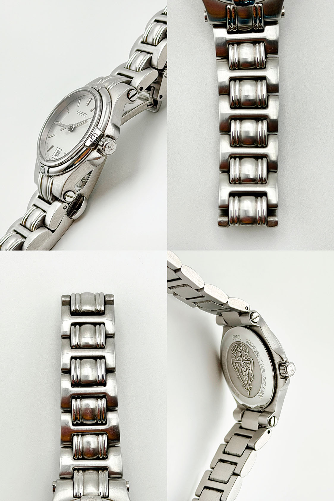 Zegarek Gucci srebrna bransoleta - obrazek 4