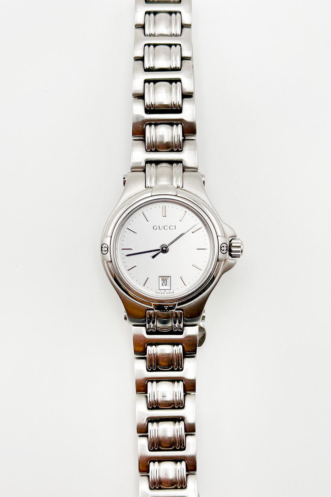 Zegarek Gucci srebrna bransoleta