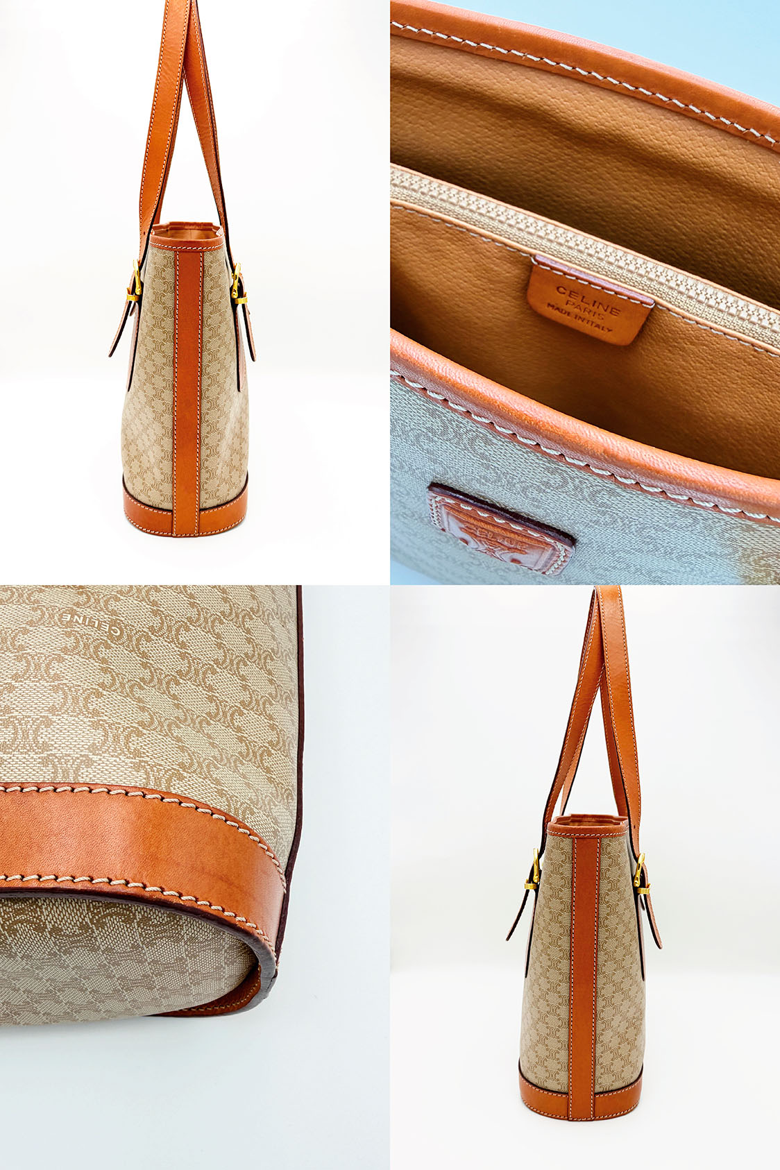 Celine Macadam Canvas Tote Bag - obrazek 3