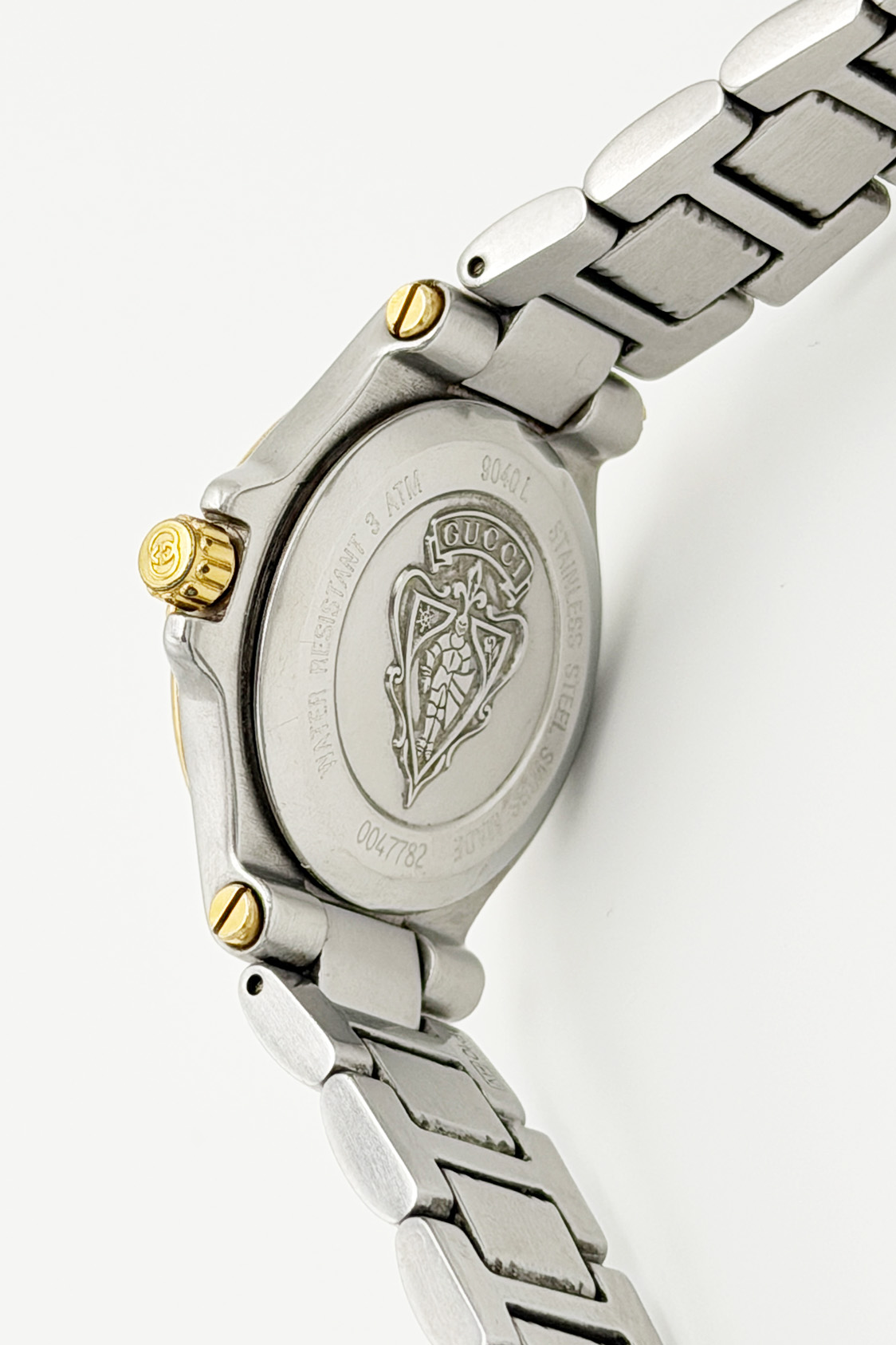 Zegarek Gucci srebrno-złota bransoleta 25 mm - obrazek 3