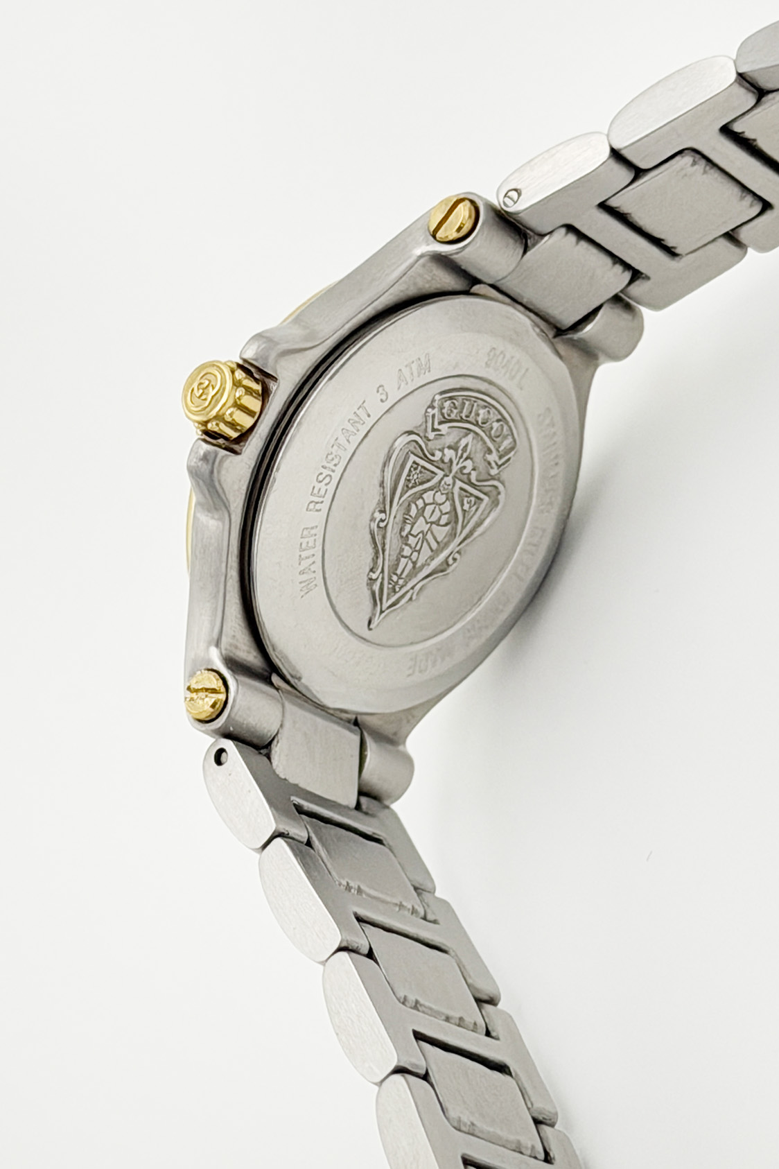 Zegarek Gucci srebrno-złota bransoleta 25 mm - obrazek 3